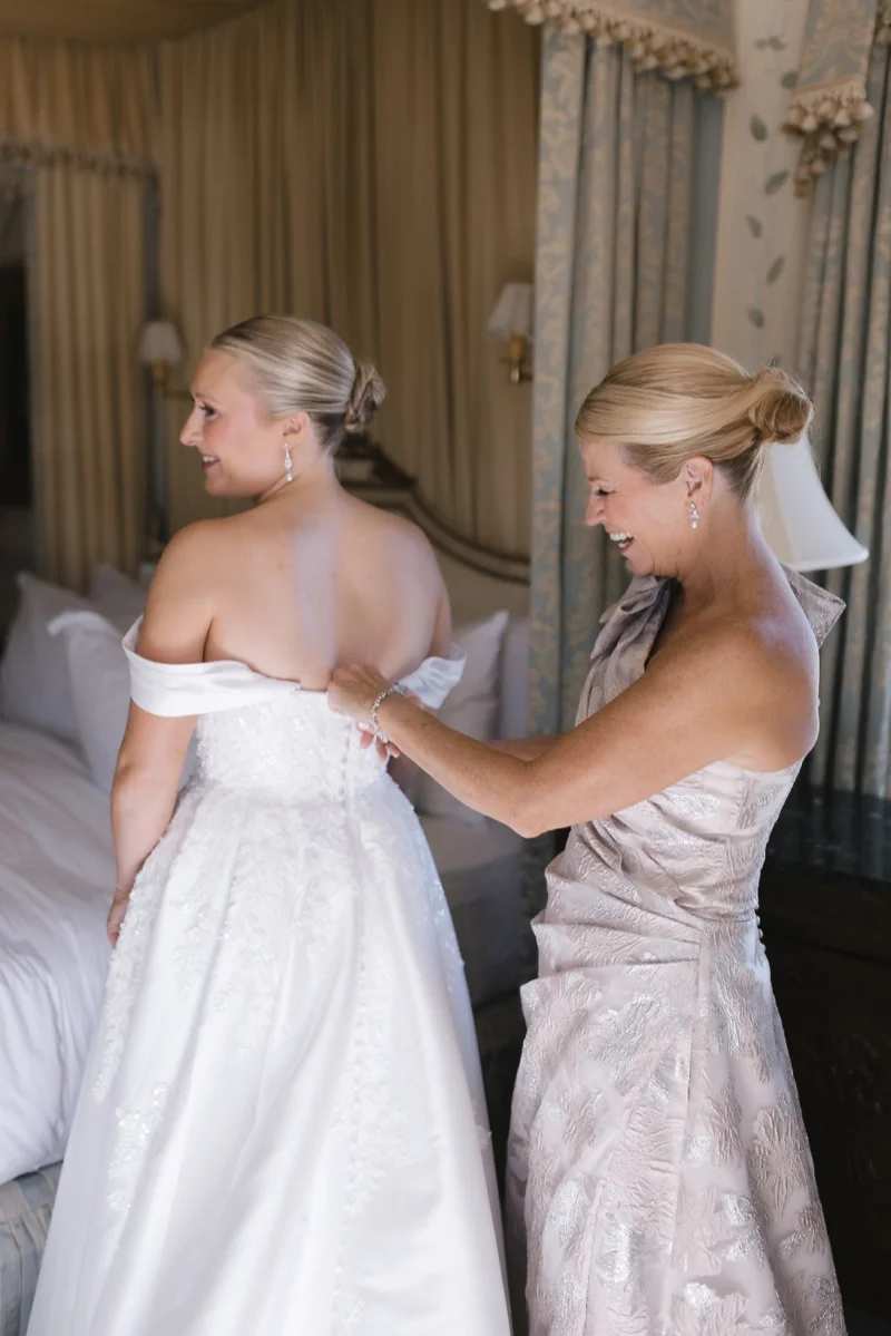 Ashley and John ceremony begins at The Chanler Newport