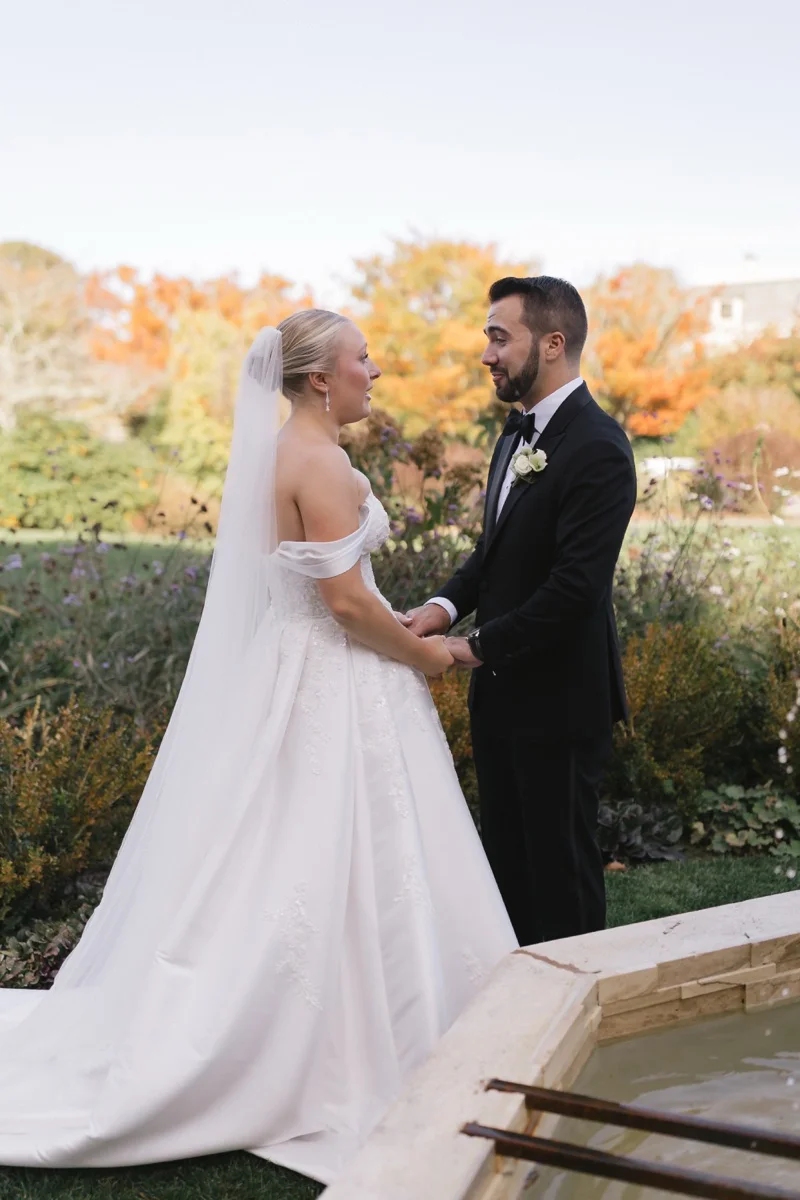 Wedding ceremony moment at Ashley and John Chanler celebration
