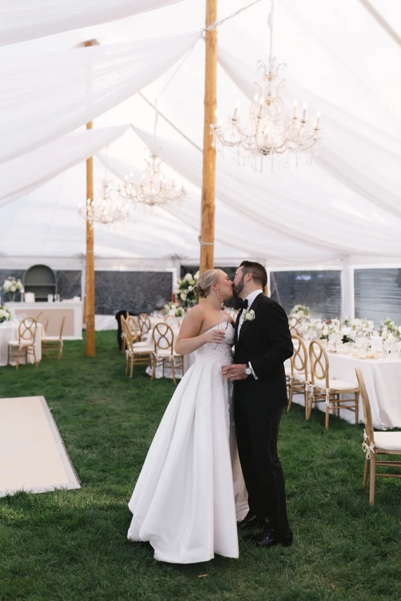 Party energy at The Chanler at Cliff Walk wedding