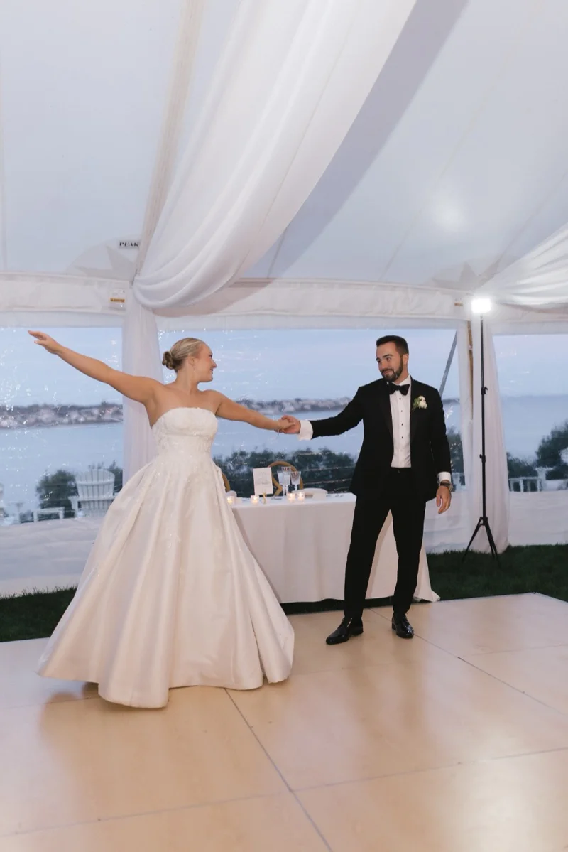 Celebration at Ashley and John Chanler wedding Newport RI
