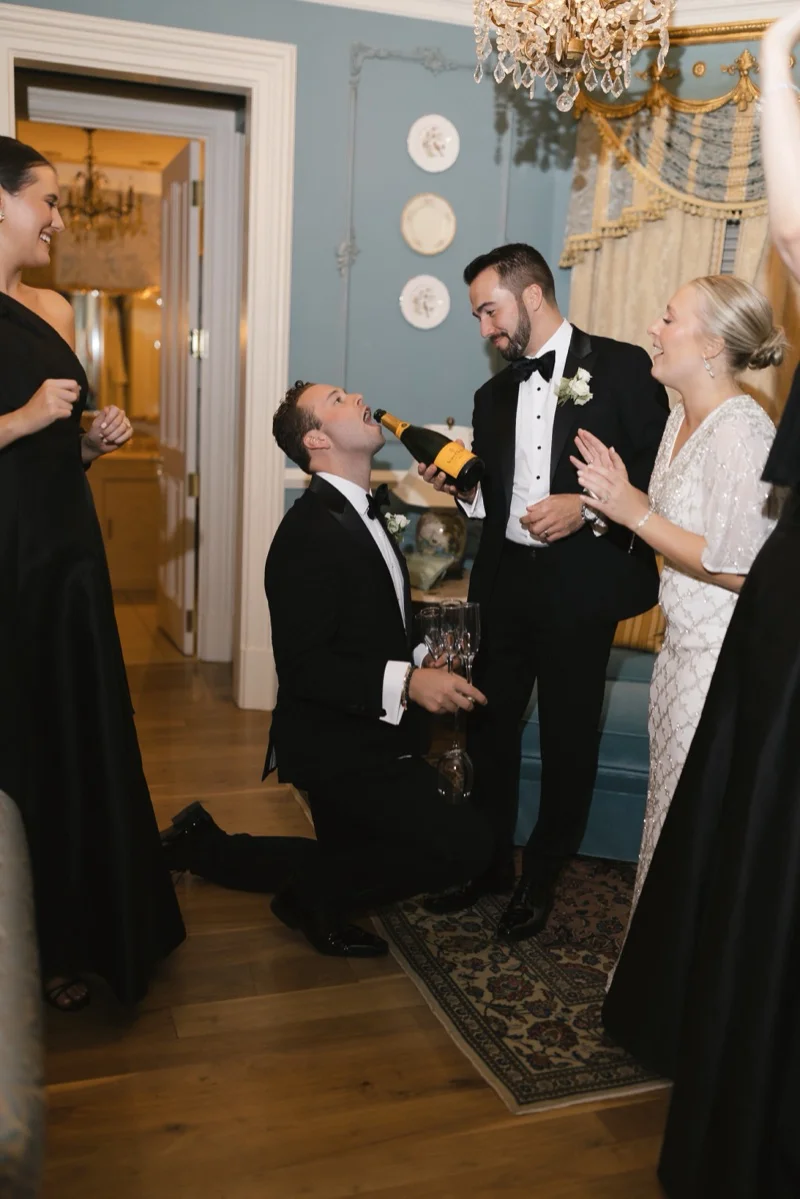 Late night at Ashley and John Newport wedding