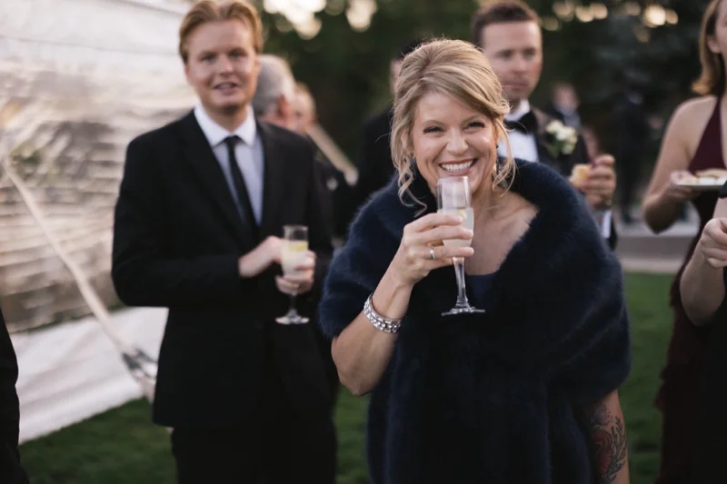 Film capture at The Chanler at Cliff Walk wedding