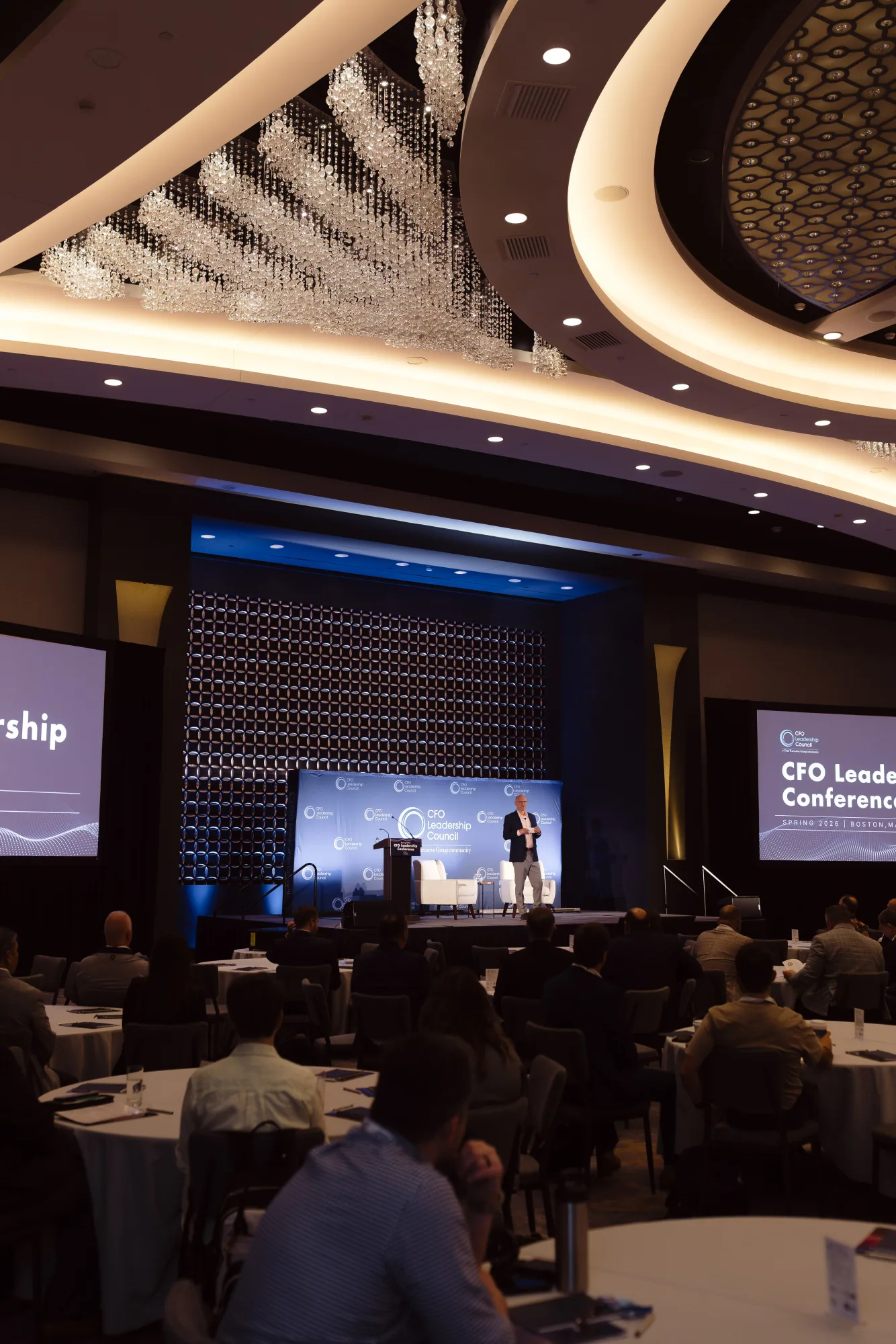 Conference session coverage at the CFO Leadership Conference, Sheraton Boston Spring 2026