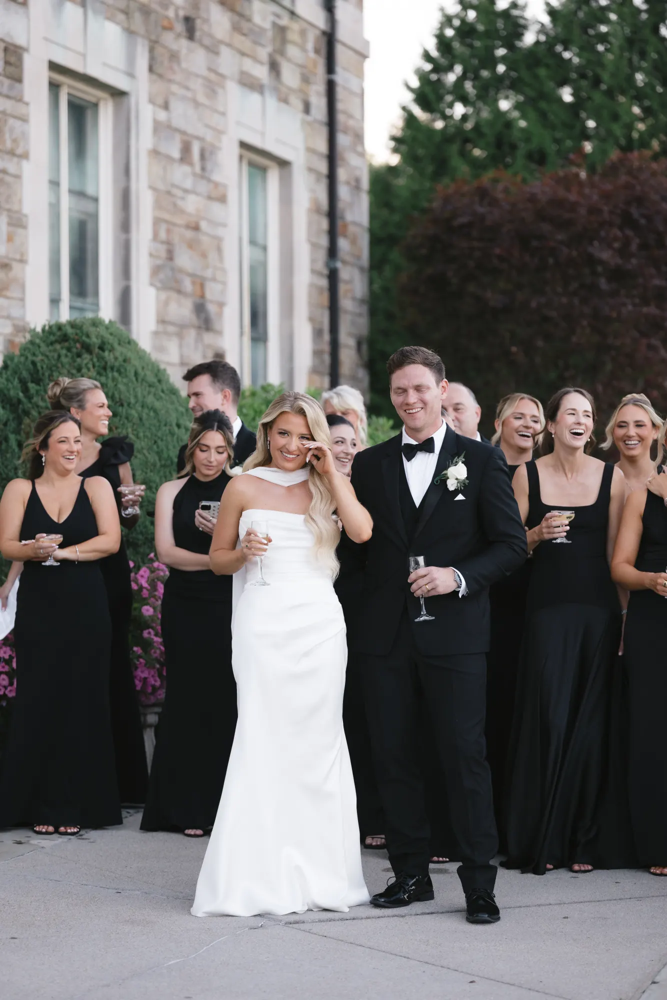 Happy tears during the toasts