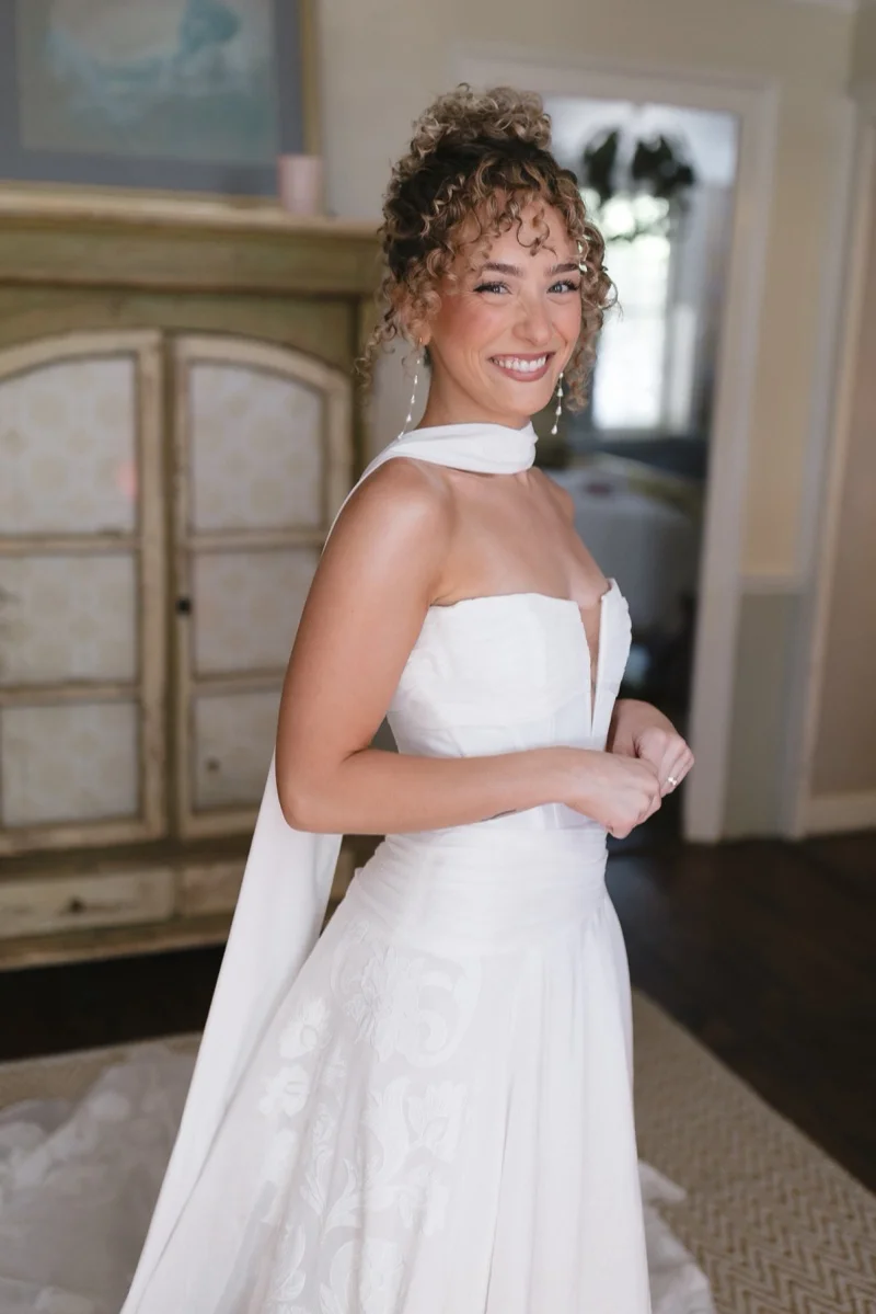 Gabi and Ike couple portraits at Roger Williams Botanical Center grounds