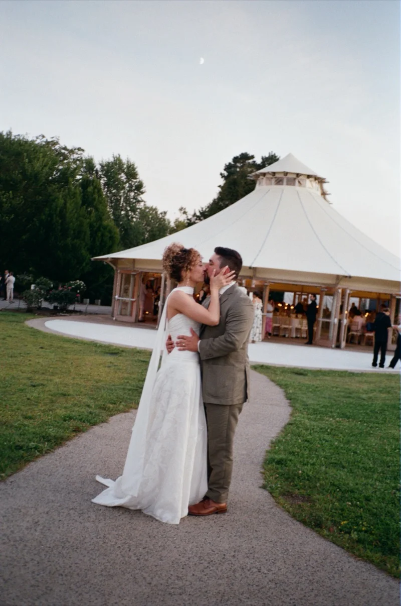 Gabi and Ike wedding at Roger Williams Botanical Center Providence