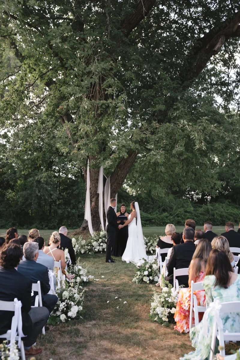 Evening portrait of Meghan and Pat at Floriana gardens