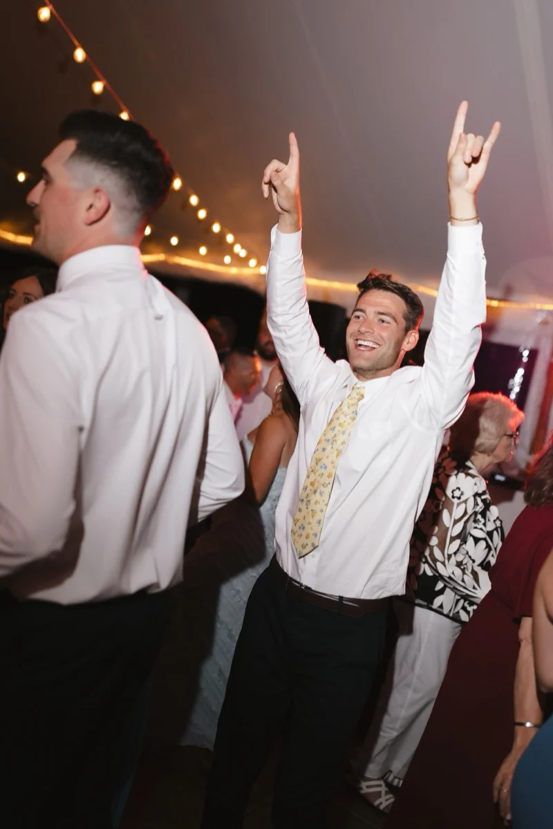 Party energy at Meghan and Pat wedding Ipswich