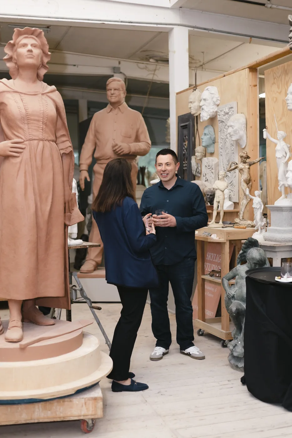 Candid guest moment at the Peabody Essex Museum event, Skylight Studios Woburn MA